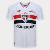 Camisa São Paulo I 26/27 Torcedor New Balance Masculina - Branco+Vermelho