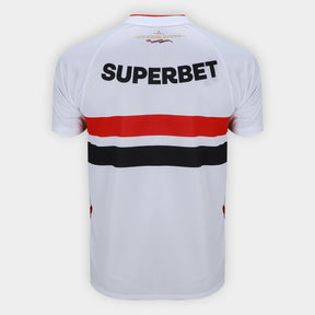 Camisa São Paulo I 26/27 Torcedor New Balance Masculina - Branco+Vermelho