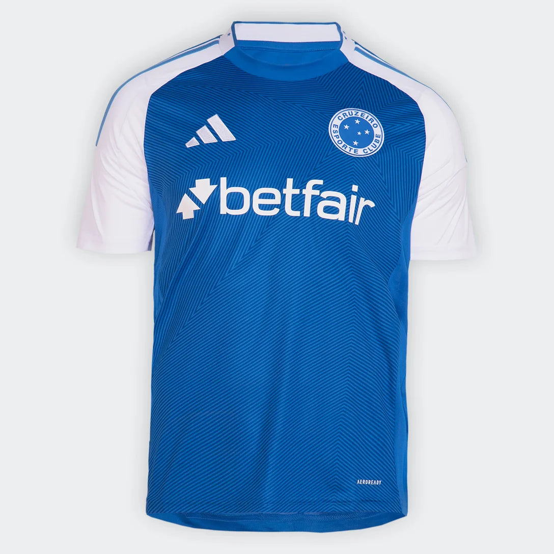Camisa Cruzeiro I 25/26 Torcedor Adidas Masculina - Azul
