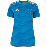 Camisa Cruzeiro III 25/26 s/n Torcedor Adidas Feminina - Azul