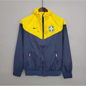 Corta-vento Seleção Brasileira - Amarela e Azul