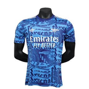 Camisa pré-jogo do Arsenal 25/26 - Azul - Versão Jogador