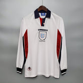 Camisa Manga Longa Seleção Inglaterra 1998 Umbro - Branco