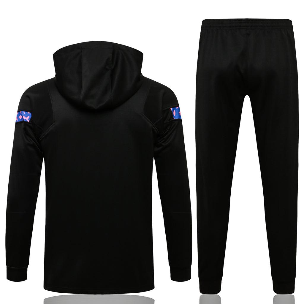 Conjunto Inverno Barcelona Preta Nike - Com Capuz