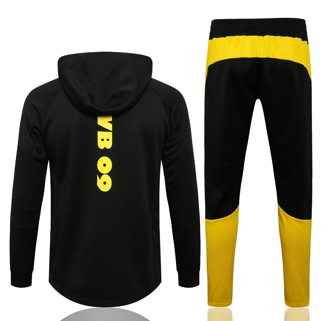 Conjunto Inverno Borussia Dortmund Preta Puma - Com Capuz