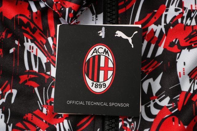 Conjunto Inverno Milan Preta e Vermelha Puma - Com Fecho