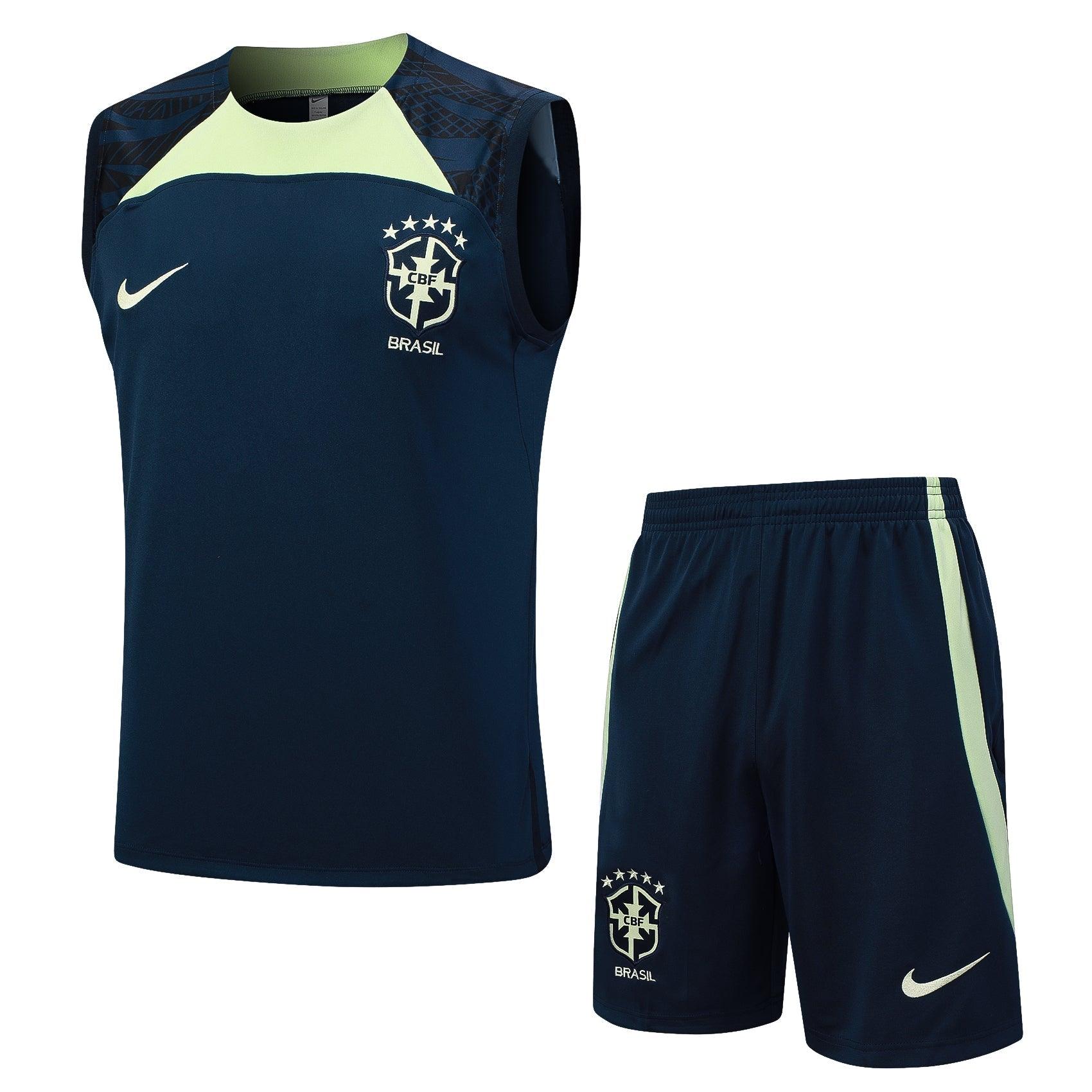 Conjunto de Treino do Seleção Brasileira - Azul e Verde